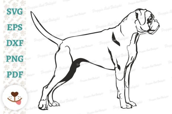 Download Standing Boxer Dog Svg Png Dxf Cut Files - Dxf Collection