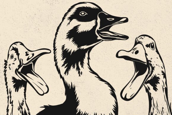 Download Funny Goose SVG, Silhouette Vector Files - Vector files Collection