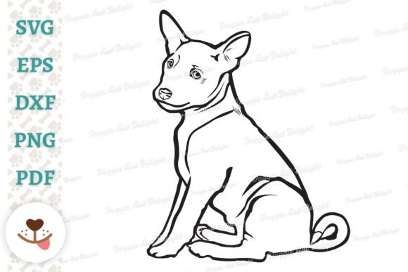 Download Sitting Basenji Puppy Svg Dxf Cut Files - Dxf Collection