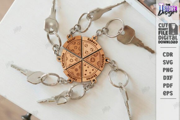 Download Family Name Keychains Laser Cut Kit |CNC - Laser cut kit Collection