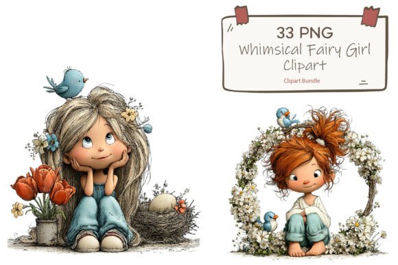 Download Whimsical Watercolor Fairy Garden PNG - Whimsical Collection