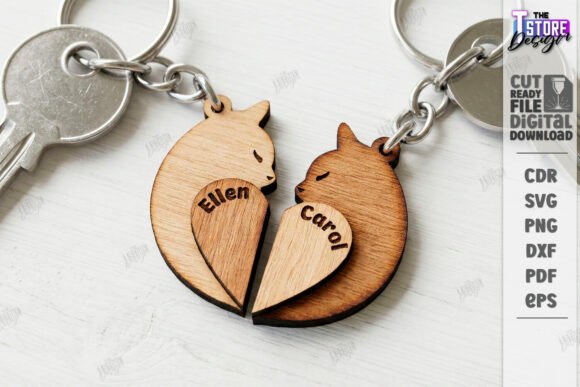 Download Family Name Keychains Laser Cut Kit |CNC - Laser cut kit Collection