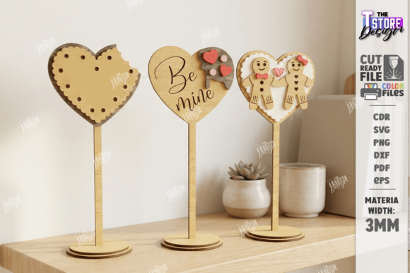 Download Love Table Decor Stand Laser Cut Kit SVG - Laser cut kit Collection